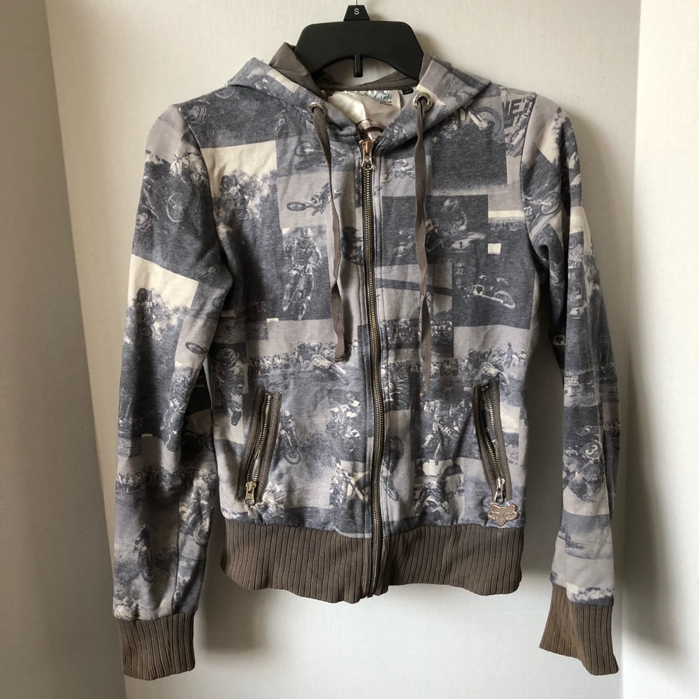 Fox racing zip up hoodie